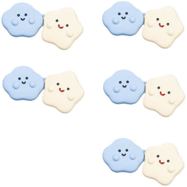 픽클리 허리 줄이기 단추 구름별, 5세트