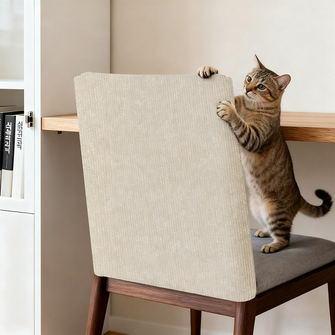 고양이 스크래치 패드 diy 트리밍 패드, 1개, 흰색
