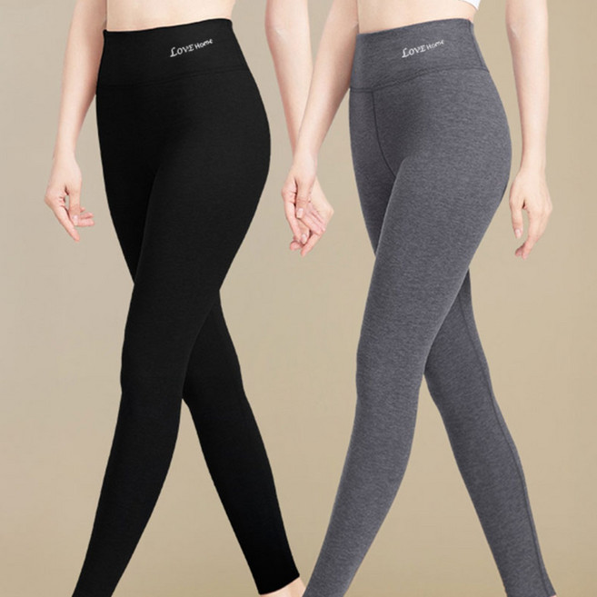 여성 고탄력 레깅스 내복 팬츠 베이직 겨울발열스타킹 빅사이즈 1+1 2p