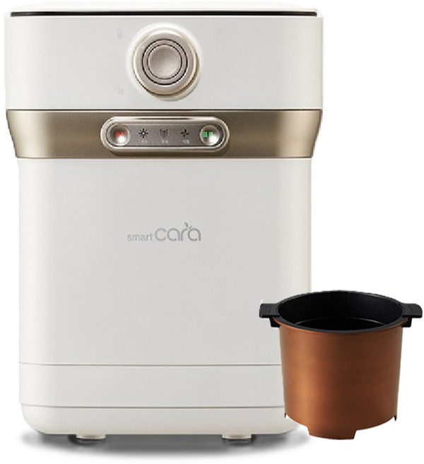 스마트카라 400 Pro X 건조분쇄 음식물처리기 2L + 건조통 세트, SC-D0209(음식물처리기), DR40A-P(건조통), 라이트베이지(음식물처리기), 브라운(건조통)