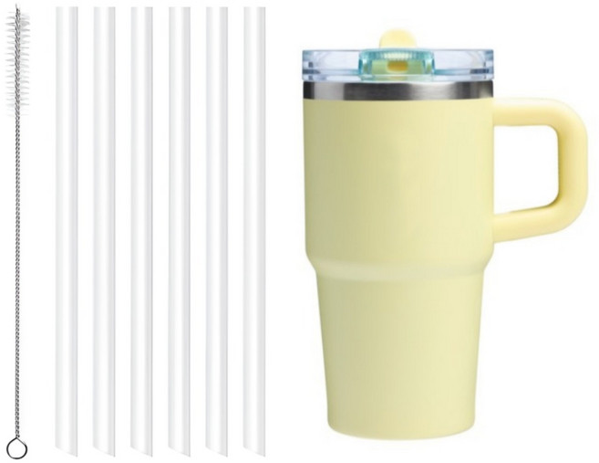 WAP 스탠리 퀜처 프로투어 플립 스트로 591ml 텀블러 호환 내열 빨대세트, 1개