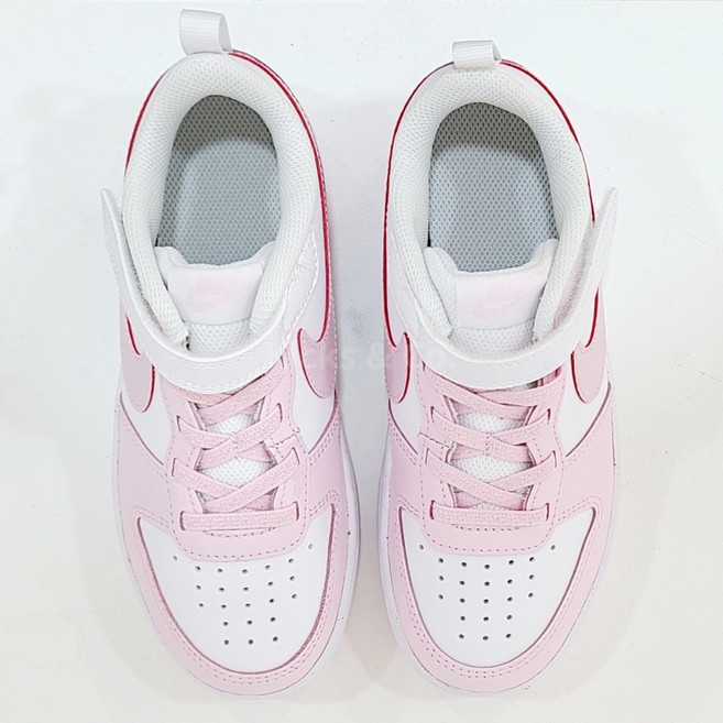 [국내정품] 나이키 키즈 코트버로우 핑크 찍찍이 벨크로 운동화 유아 아동 초등 발편한 신발 신발클리너물티슈증정