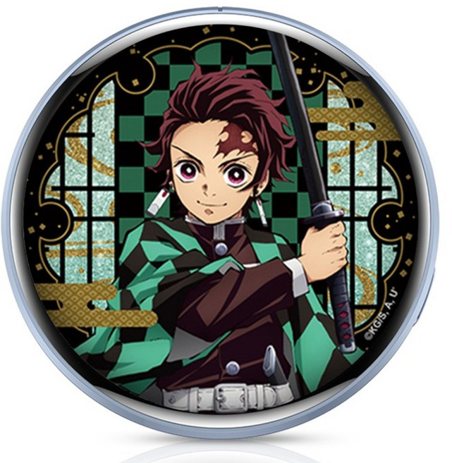 FDUCE 디지털 액자 캔뱃지 e-배지 블루투스 전자 마크 badge 사진 전송 동영상 아이돌 굿즈 전자 gif 맞춤 캔뱃지 스마트 1.7인치 디스플레이 뱃지 64/32M메모리, 블루, 64M메모리