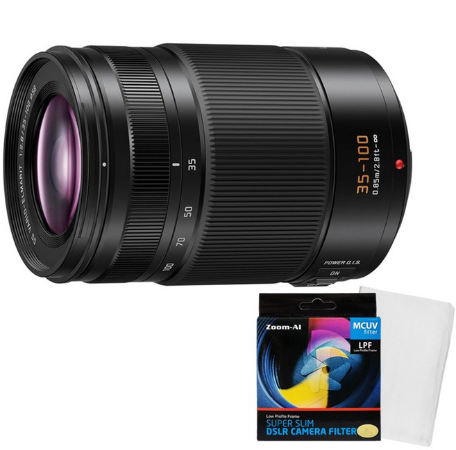 [파나소닉 정품] 파나소닉 LEICA DG VARIO-ELMARIT 35-100mm F2.8 POWER OIS + MCUV필터 + 포켓융 /ED