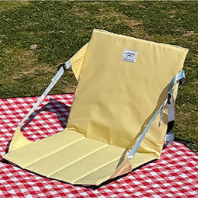 솜솜라이크 초경량 그라운드 체어 + 전용가방, 1개, 버터