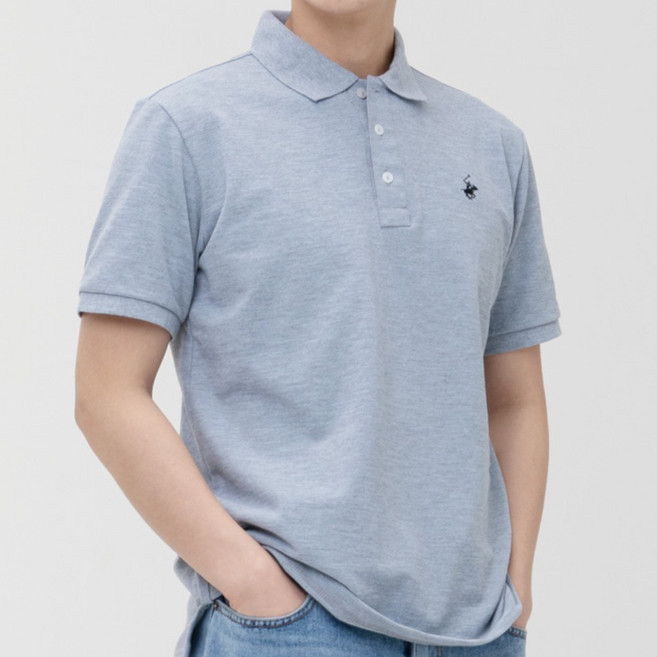 비버리힐즈폴로클럽 NEW 클래식 코튼 반팔 카라 티셔츠