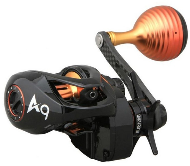 크레만 A9 초경량 140그램 파워핸들 선상 베이트릴 쭈꾸미 갑오징어 광어 참돔 문어 초경량 지깅릴 크래만 에이나인, 우핸들, 5.6:1