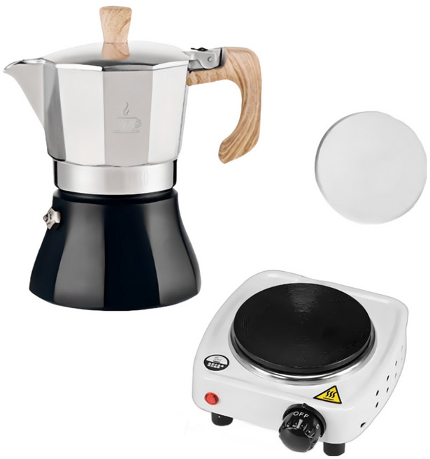 모카포트 인덕션 2컵 4컵 세트 이탈리아, 실버, 2컵(150ml)