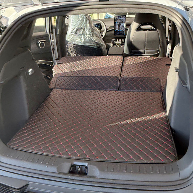 BYD 아토3 트렁크매트 차박 커버 튜닝용품 ATTO3 전기, 트렁크 바닥매트 (등받이X), 브라운, 아토3 (2025년형)