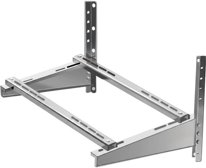 不銹鋼冷氣安裝架 950mm 承重220kg, 1個, 白鐵豪華橫桿架54*54*95CM