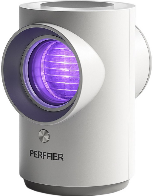 PERFFIER 퍼피어 가정용 전기 모기퇴치기 친환경 무소음 LED 벌레 퇴치기 포충기, 화이트, BP31