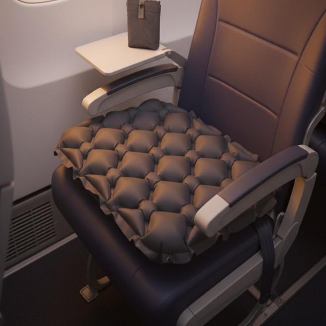 아야흥 휴대용 비행기방석, 블랙