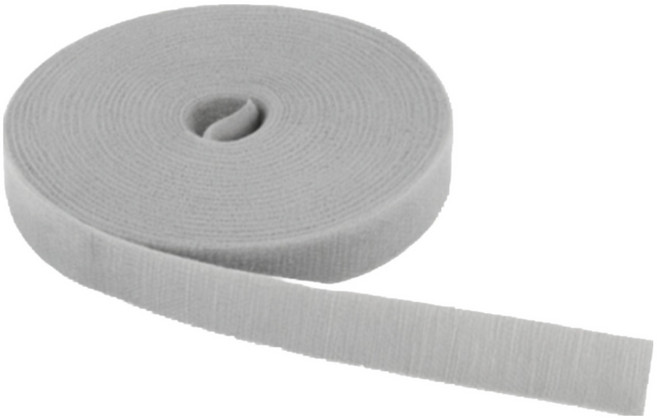 땡스픽 전선 정리 벨크로 타이 5M 케이블 선정리 케이블타이 뜯어쓰는 정리 테이프 500cm, 그레이, 1개