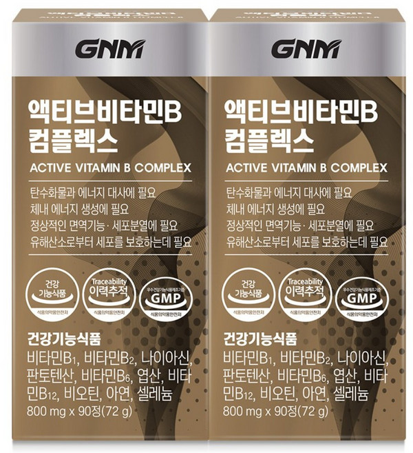 GNM자연의품격 액티브 비타민 B 콤플렉스, 90정, 2개
