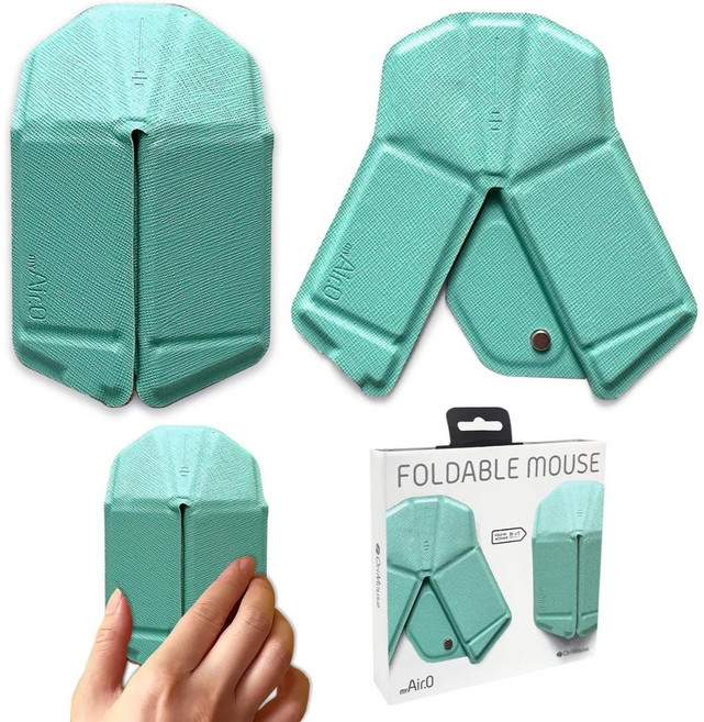 오리마우스 Orimouse 포터블접이식 종이접기 마우스 myAir 0 오리가미 블루투스, Elegant Blue