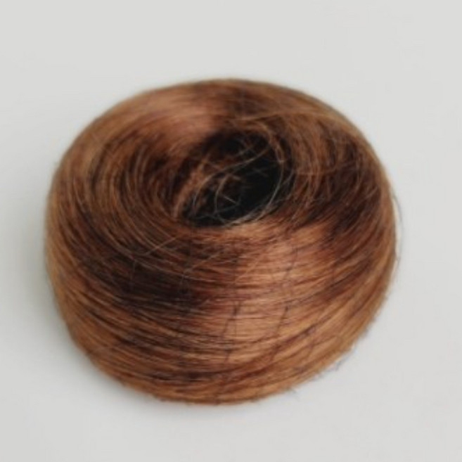 롱웨이브 동글이 똥머리밴드 헤어 머리카락 가발 밴드 올림머리끈 고무줄 인모 곱창밴드 스크런치