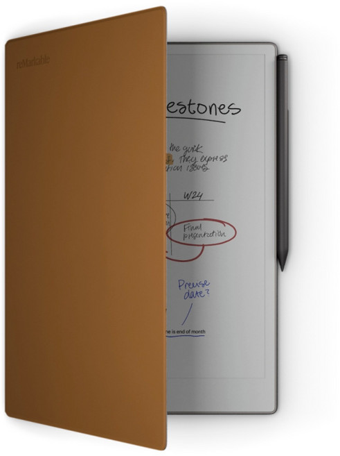 리마커블 페이퍼 프로 reMarkable Paper Pro 마커플러스[관부가세포함], 1개, 기기, 북폴리오(Brown)+마커플러스