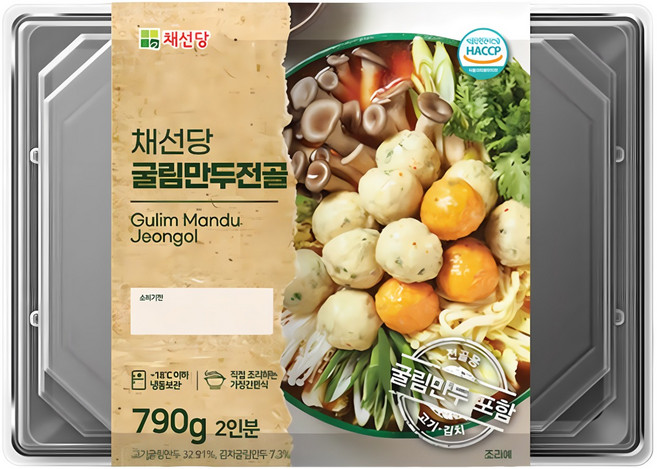 채선당 [채선당] 굴림만두전골+백합칼국수 밀키트 세트, 1개