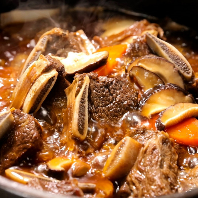 [명절인기특가]김하진 궁중 표고버섯 찜갈비 500 x 6팩(총 3kg), 6개