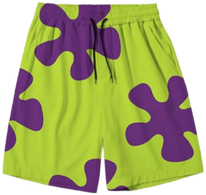 스폰지밥 뚱이 잠옷 반바지 오버사이즈 하프팬츠