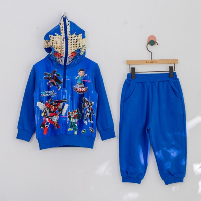 헬로 카봇 옷 아동 카봇 가면 반집업상하세트