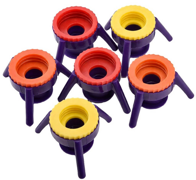 지애랑 낭비제로 거꾸로캡 샴푸 로션 뚜껑 알뜰캡 3세대, 6개, 혼합