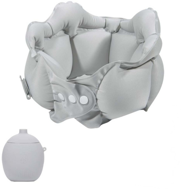 Jeernare 프리미엄 에어 목베개 기내용 차량용 비행기 여행용 휴대용 목베개 공기주입 3초설치수납 초경량 - 목베개