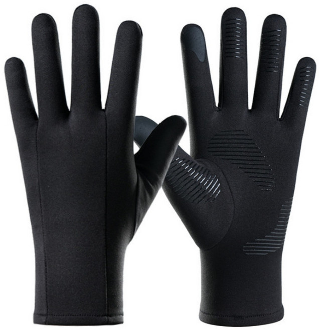 논슬립 축구 필드 장갑 풋살 겨울 방한 족구 스포츠 등산 러닝 장갑, 1세트, 블랙