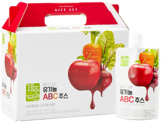 물타지않은 유기농착즙 100% 제주습관 ABC주스 30포 NFC 착즙주스, 30개, 100ml