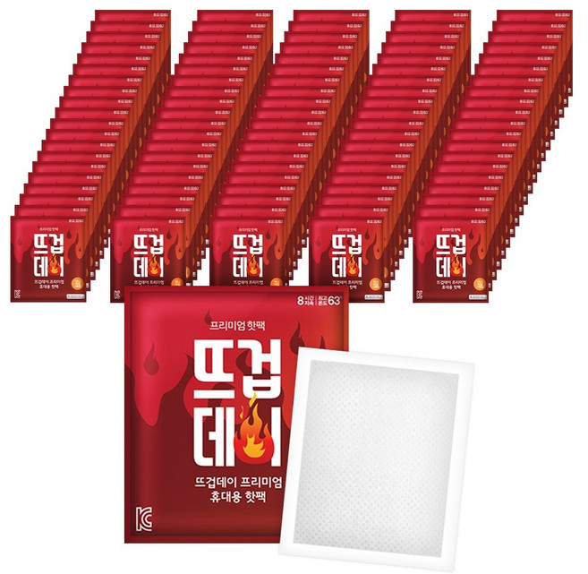 더나은 뜨겁데이 미니 붙이는 핫팩 22g, 100개