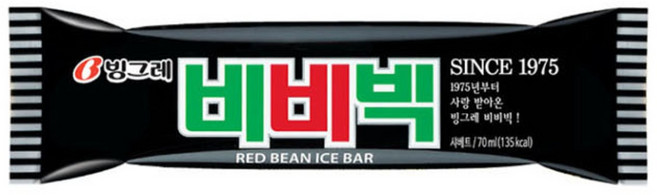 (하나유통)빙그레 비비빅 한박스 아이스크림, 70ml, 30개
