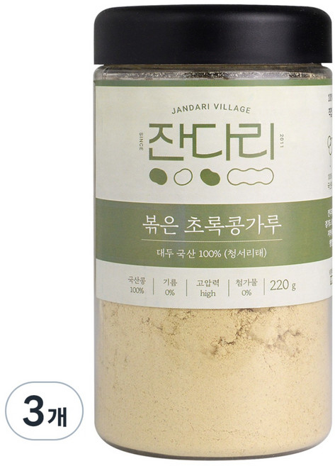 盞達裡 青豆綠豆粉, 220g, 3個