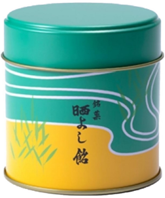 일본 사라요시 아메 35g 센다이 명과 시모바시라 원형 캔디, 1개