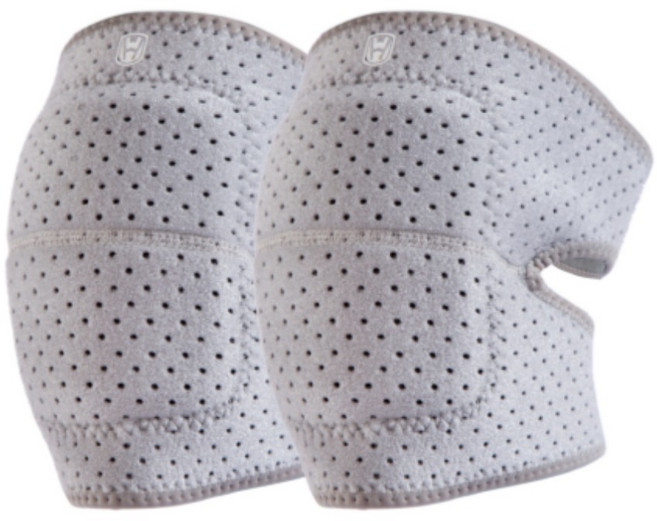 위런 고탄력 쿠션 무릎보호대 2개입, 그레이, 1세트