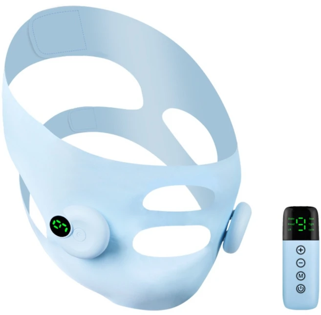 니치유 EMS 미세전류형고주파 진동 V라인 마른 얼굴 얼굴마사지기, 1개 - 쿠팡