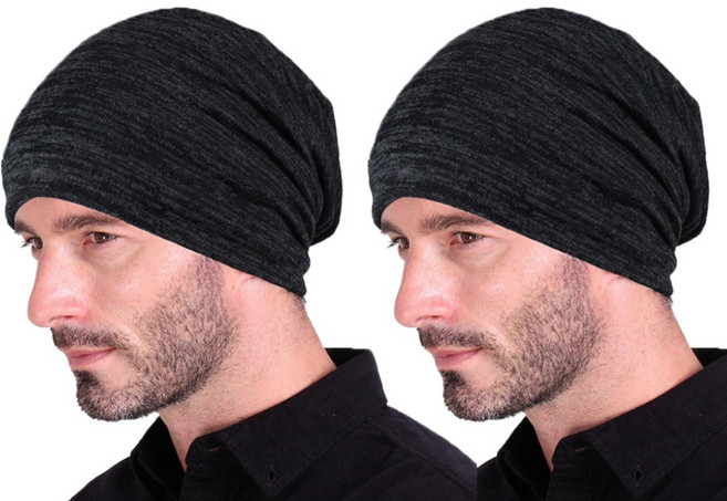 엘마운틴 사계절 주름 롱비니 1+1 보카시패턴 남자 여자 패션 비니 모자