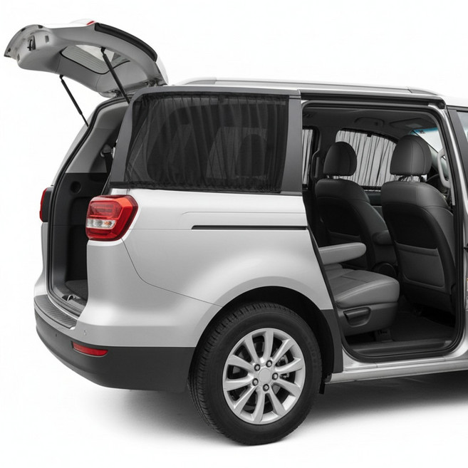 고고스 차량커튼 레일형 햇빛가리개 레이 카니발 팰리세이드 쏘렌토 스타리아 봉고3 포터2, 2개, 매쉬