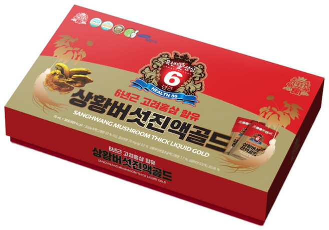 [태웅식품 본사] HACCP 인증 정직한 상황버섯진액 골드, 30개, 70ml