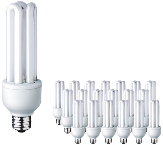 장수램프 EL 안정기 내장형 램프 20W 20개 세트 EL 전구 형광등, 주광색