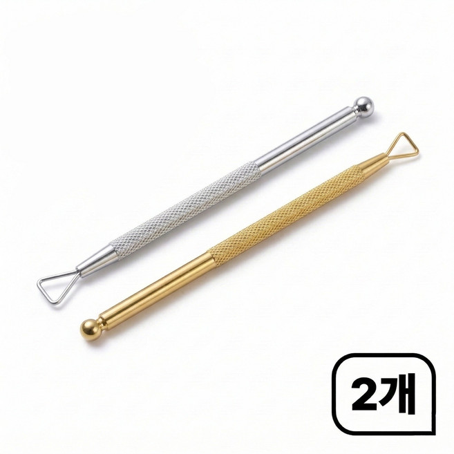 유로렙 복권 스크래퍼 스피또긁개, 2개, 실버 + 골드