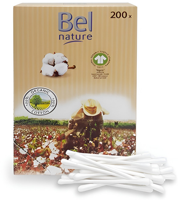 벨네이처 유기농 면봉, 200개입, 3개