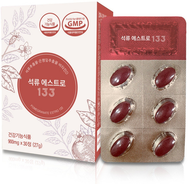 오투바이오 석류에스트로 133, 60정, 30정, 2개
