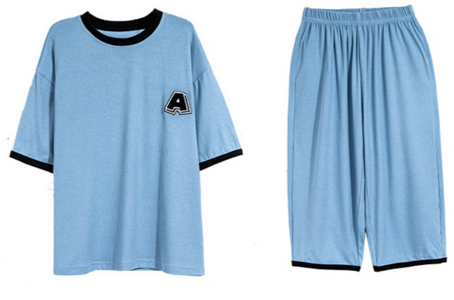 팝키즈 어린이 주니어 남아 쿨링 칠부 실내복 상하세트