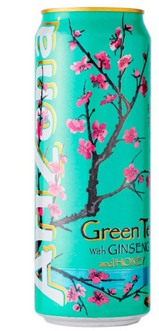 아리조나 그린티 위드 진생 앤 허니, 650ml, 24개