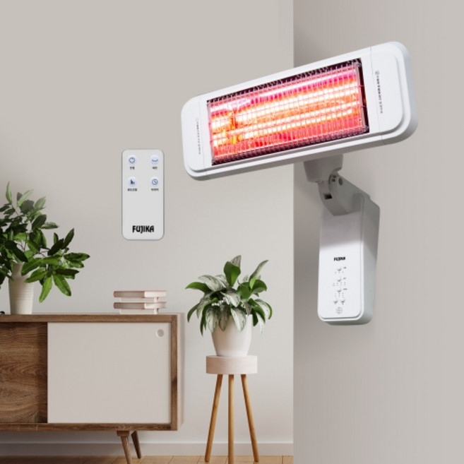 후지카 근적외선 히터 벽걸이형 리모컨 1.8kw 사무실 업소용 카페 식당 학원 전기난로 FU-4883, 후지카 근적외선히터 벽걸이형 FU-4883