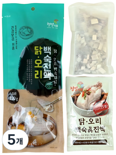 능이버섯 백숙 재료 진액, 120g, 5개