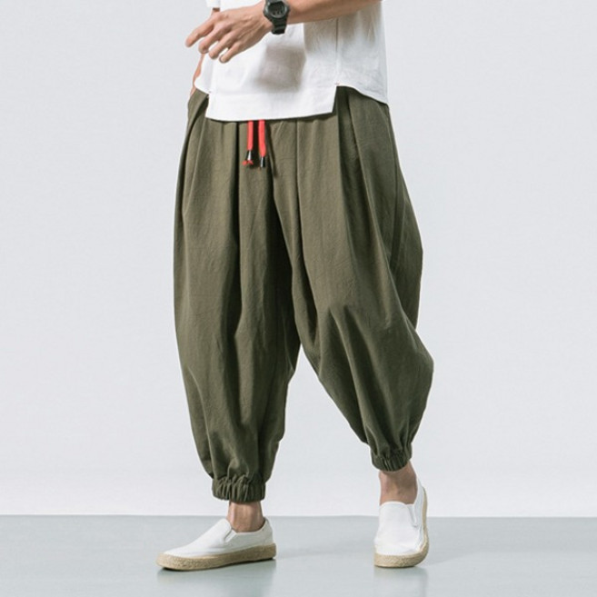 장바9니 쿨감 배기팬츠 밴딩조거 항아리바지 와이드