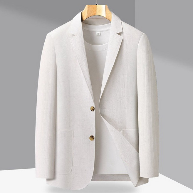 남성 봄 여름 린넨 정장 자켓 얇은 캐주얼 자켓