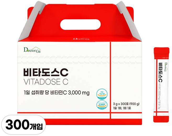 비타도스 비타민C 3000mg 고함량 순수 비타민씨 고용량 분말 가루 스틱, 1개, 900g