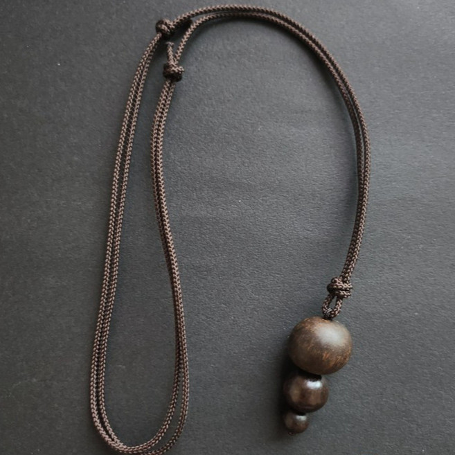 [궁중예담] 침향 목걸이 베트남침향 3볼 목걸이 NO.A1